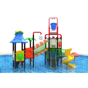 Aire de jeux <span class=keywords><strong>aquatique</strong></span> extérieure Splash Pad Sprinkler Floor Water Park Equipment Slides for Kids Play - Product Image 5
