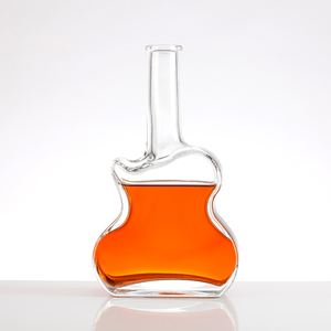 Bouteille à liqueur rectangulaire en verre à dessus arqué de 750 ml, <span class=keywords><strong>carafe</strong></span> à whisky en <span class=keywords><strong>cristal</strong></span> transparent avec bouchon en verre pour brandy, vodka, spiritueux - Product Image 4