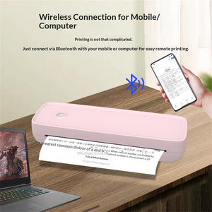 Imprimante thermique portable sans fil A80 A4, mini imprimante de bureau, 2600mAh, Bluetooth, étiquettes, maison, bureau, enseignement, impression à une touche - Product Image 2