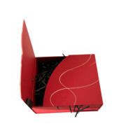 Caja de Papel Portátil de Diseño Fantástico y Lujoso con Apertura Central, Grabado en Relieve, Laminación Mate, Impresión y Tamaño Personalizados