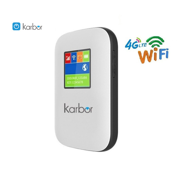 Karbor Newlte Mifis Cat4 Oem Type-c 4g Router with Sim Card Pocket Router LTE Esim 4g Mobile Wifi Router