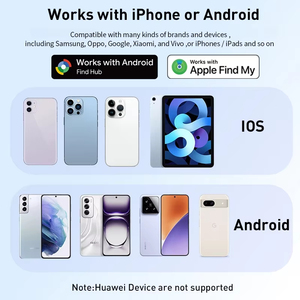 Localizador de Llaves Inteligente con Sistema Dual, Mini Rastreador GPS Compatible con Apple Find My y <span class=keywords><strong>Google</strong></span> Find Hub - Product Image 4