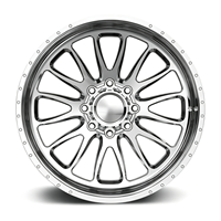 Jantes forgées personnalisées SL 22X12 26X14 26X16 24X12 28X16 6x139.7 8X170 8X180 Polies à déport profond pour Ford F-150 RAM 1500