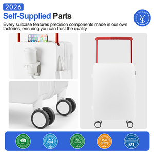 SOKOK 2025新スタイルワイドハンドルトラベルケースセットスマートUSBポートロックスーツケースセット男性と女性用 - Product Image 4