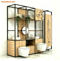 Présentoir Grande Capacité pour Accessoires de Robinetterie de Toilettes et Électroménager de Salle de Bain, Taille Personnalisable