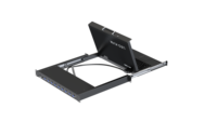 Commutateur KVM LED compact 15,6 pouces 8 ports VGA HD, console de commutation KVM en rack 1U, prend en charge 1920*1080P, écran LCD 15,6 pouces