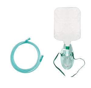 Masque à oxygène non recycleur avec sac de réservoir haute concentration bas prix bonne qualité médical PVC masque à oxygène non respirable - Product Image 1