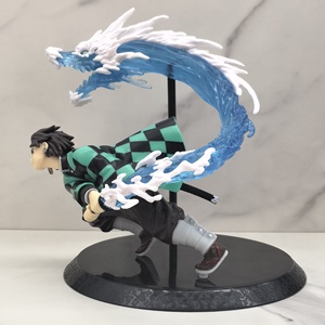 Demon Slayer kimetsu NO yaiba ฟิกเกอร์ใหม่ zenitsu เสาไฟ tanjiro เครื่องประดับอะนิเมะต่อพ่วงตกแต่งแชสซี - Product Image 2