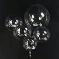 BLN Globo Burbuja Bobo 10 18 20 24 36 Zoll dehnbarer klarer runder Bobo-Ballon Transparente PVC-Luftballons