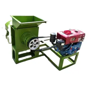 Small diesel engine fruit palm oil milling machine / palm oil expeller for crude red oil