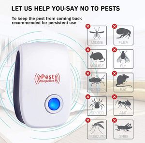 Repelente Ultrasónico de Plagas, Colorido, Mediano, Blanco, Enchufable, para Interiores, Repele Mosquitos, Chinches, Cucarachas, Arañas, Ratones, Murciélagos - Product Image 4