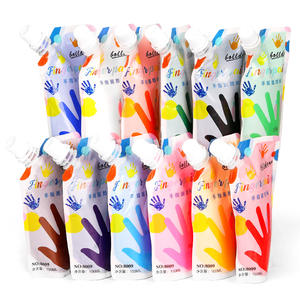 Peinture Pigment Usine Vente Directe 100ml Sac Extrusion <span class=keywords><strong>Gouache</strong></span> Peinture Enfants DIY Doigt Peinture Pigment - Product Image 5