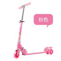 Trottinette enfant Jumon réglable, 3 roues, roues en plastique, lumières clignotantes, pliable, en alliage d'aluminium, hauteur réglable