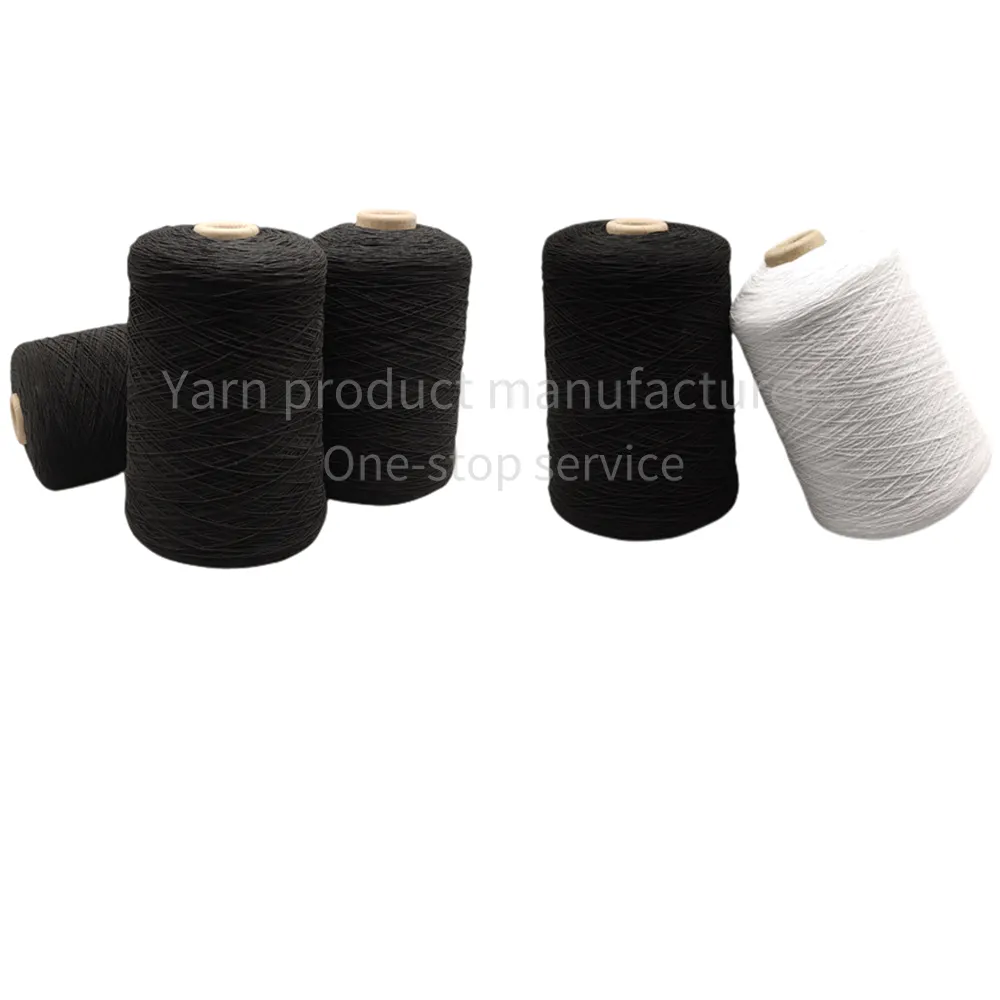 縫製および刺Sewing用のナイロンで二重コーティングされた高粘着性染めスパンデックス糸リサイクルおよび織り混紡糸