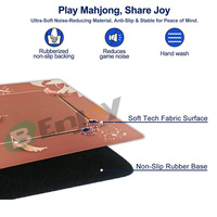Tapis de Mahjong Personnalisé OEM Imprimé 31,5x31,5 Pouces Livraison Rapide Faible MOQ Néoprène Imperméable pour Jeux de Société de Poker