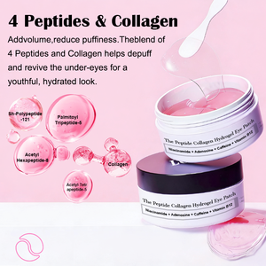 Patchs Hydrogel pour les Yeux au Collagène Moléculaire 4-en-1 : OEM/ODM, Lisse les Rides, Réduit les Poches et les Cernes, pour un Regard Éclatant et Hydraté - Product Image 2