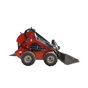 Spedizione gratuita consegna rapida EPA CE approva Mini Skid Steer carico peso 550kg ruota Skid Steer Loader con diversi accessori