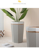 Pots en béton de fibres courtes européens P40, design unique pour la décoration intérieure, pot élégant pour plantes d'extérieur, pépinière intérieure