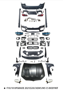 Kit de carrocería F10 F18 2011-2017 faro LED modificado luz trasera parachoques guardabarros actualización a nuevo <span class=keywords><strong>2021</strong></span>- G30 G38 <span class=keywords><strong>M5</strong></span> <span class=keywords><strong>CS</strong></span> estilo para <span class=keywords><strong>BMW</strong></span> - Product Image 6