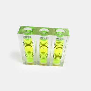 Niveau à <span class=keywords><strong>bulle</strong></span> carré en acrylique transparent avec liquide vert pour la topographie - Product Image 5