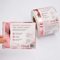 Impression personnalisée d'étiquettes en feuille d'or semi-transparente pour les bouteilles de gel douche, autocollant adhésif avec logo, étiquette imperméable en PP