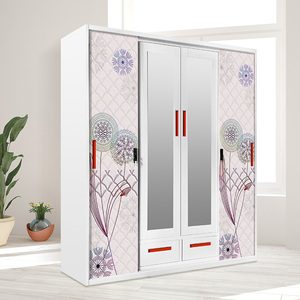 Armario de belleza para dormitorio, armario de diseño desmontable de tela duradera, armario de metal, <span class=keywords><strong>Almira</strong></span> de acero, hierro, almirah, armario de Indonesia - Product Image 1