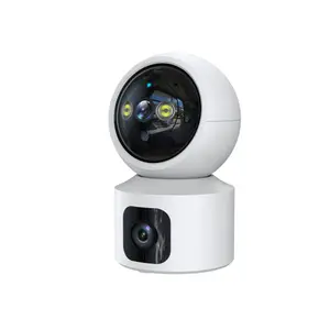icam365 2mp 1080p Auto Tracking Video Security Surveillance Camera Indoor Home Dual Lens PTZ Dome WiFi IP Camera