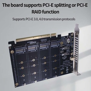 TISHRIC 4 NVMe RAID, tarjeta dividida de 2x32Gbps, velocidad de transferencia, producto informático - Product Image 4