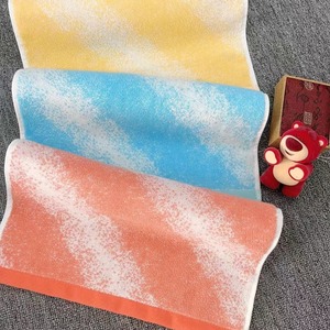 Nueva Toalla de Algodón Puro 16 Sailuo Jacquard con Degradado de Arcoíris, Toalla Facial Suave y Absorbente para Parejas, Regalo Corporativo, Venta al por Mayor - Product Image 1