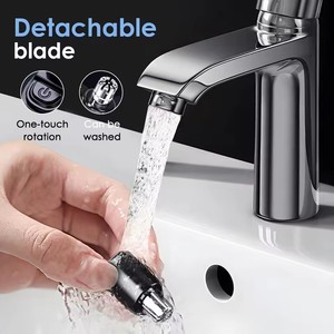 Tondeuse à poils de nez 2-en-1 rechargeable, rasoir multi-cinétique unisexe, appareil de soin personnel automatique et lavable – Vente en gros - Product Image 4