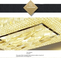 Lustre en cristal, luminaire de plafond, moderne, hall, hôtel, villa, salon, personnalisé, LED, luxe, décoratif, banquet, 90, pendentif gratuit, 100