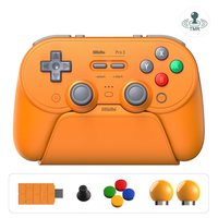 Control Inalámbrico 8Bitdo Pro 3 con Joysticks TMR, Gatillos Hall y Base de Carga para Switch/Windows/IOS/SteamOS/Android