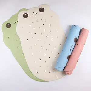 New Design custom Frog Foldable anti slip rubber mat waterproof Suspendable bathroom rubber mat