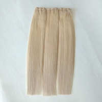 De Comercio de Alibaba de la cutícula completa alineados humanos ruso trama del pelo de la trama del pelo