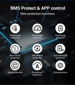بطارية ليثيوم فوسفات الحديد 12 فولت، 12.8 فولت، 80 أمبير، 100 أمبير، 150 أمبير، 200 أمبير، مقاومة للماء IP65، دورة عميقة، قابلة لإعادة الشحن، حزمة بطارية ليثيوم للتخزين الشمسي - Product Image 5