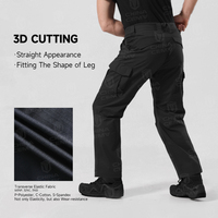 Vêtements tactiques imperméables extensibles pour hommes, pantalon cargo kaki