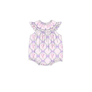 ชุดหมีแขนยาวสำหรับเด็กผู้หญิงชุดจั๊มสูทแขนยาวลายทางสีขาวสีชมพูสำหรับเด็กทารก LR2773ตามสั่ง - Product Image 6