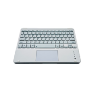 Nouveau clavier Tasso pour iPad USB 3.0 Type-C avec logo personnalisé, léger, à commutateurs à ciseaux, touches carrées, pavé tactile universel détachable, sans fil