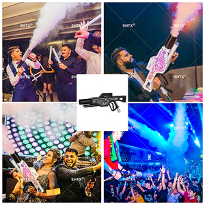 Pistolet à CO2 LED SHTX au meilleur <span class=keywords><strong>prix</strong></span>, machine à fumée à jet, pour DJ, scène, boîte de nuit, discothèque, fête, canon à CO2 LED RGB portable, pistolet DJ - Product Image 4