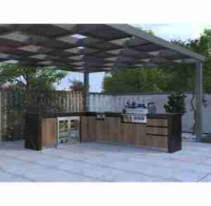 2026 Dorene grande cucina modulare armadi dispensa con porte in vetro pannelli e tirare fuori lo stoccaggio per la cucina Showroom - Product Image 2