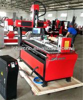 Routeur CNC rotatif 4ème axe 6015 Mach3 DSP, moteur unique, commande NC Studio, broche 1.5-2.2kW, pour la sculpture sur bois et les industries publicitaires