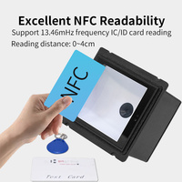 Scanner de codes à barres fixes NFC étanche IP65 à balayage à détection automatique personnalisé pour contrôle d'accès lecteur de carte d'identité IC