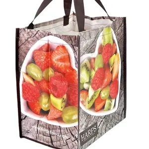 Easy To Pack Non Woven Bag Printing Raffia Woven Tote Bags