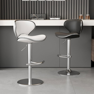<span class=keywords><strong>Sedie</strong></span> <span class=keywords><strong>da</strong></span> Bar Girevoli Moderne Nere Regolabili in Altezza per <span class=keywords><strong>Cucina</strong></span> e Sala <span class=keywords><strong>da</strong></span> Pranzo, Ideali per l'Ufficio Domestico - Product Image 2