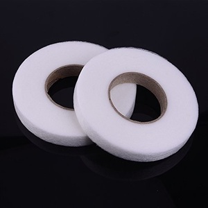 Material adhesivo no tejido fusible de doble cara de la web PA DE LA WEB adhesiva del derretimiento caliente con el peso de 10 a 100gsm - Product Image 1