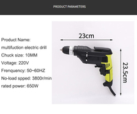Perceuse électrique de grande puissance Perceuse à main filaire Batterie Moteur Source Perceuse à percussion pour outils Béton OEM Personnalisable