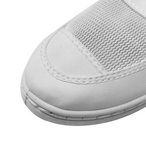 ALLESD, el mejor precio, seis agujeros en la malla del talón, zapatos de malla ESD antiestáticos de Color blanco superior para sala limpia - Product Image 5