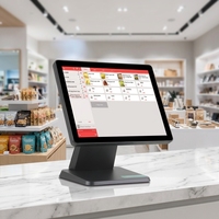 Système POS OEM 15 pouces, Windows 10, i5, 8 Go, 128 Go, terminal de caisse POS, système POS tout-en-un, écran tactile, machine POS pour supermarché