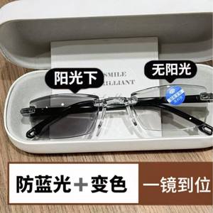 Lunettes de lecture photochromiques sans monture unisexes pour hommes et femmes, lunettes de lecture progressives 2025 - Product Image 3