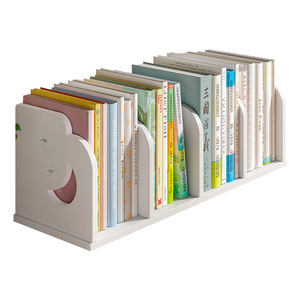 Desktop Bookshelf For Kids And Teens With <b>Storage</b> Rack Simple Design For Bedroom Standing Type Board Material Organizer - Product Image 1